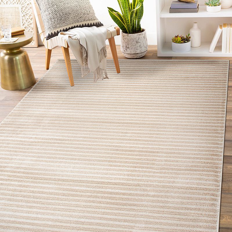 World Rug Gallery Contemporary Striped Area Rug