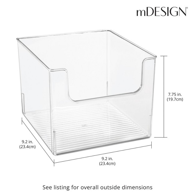 Mdesign Deep Plastic Home Storage Organizer Toy Bins 24 Labels