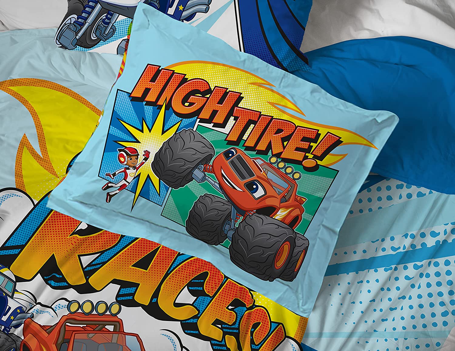 Blaze and the Monster Off to the Races 7 Piece Full Bed Set