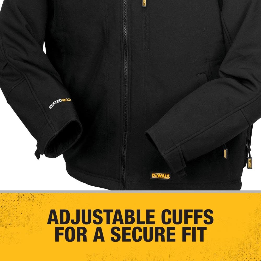 DEWALT Unisex Heated Bare Tool Soft Shell Jacket Black S DCHJ060ABB-S from DEWALT