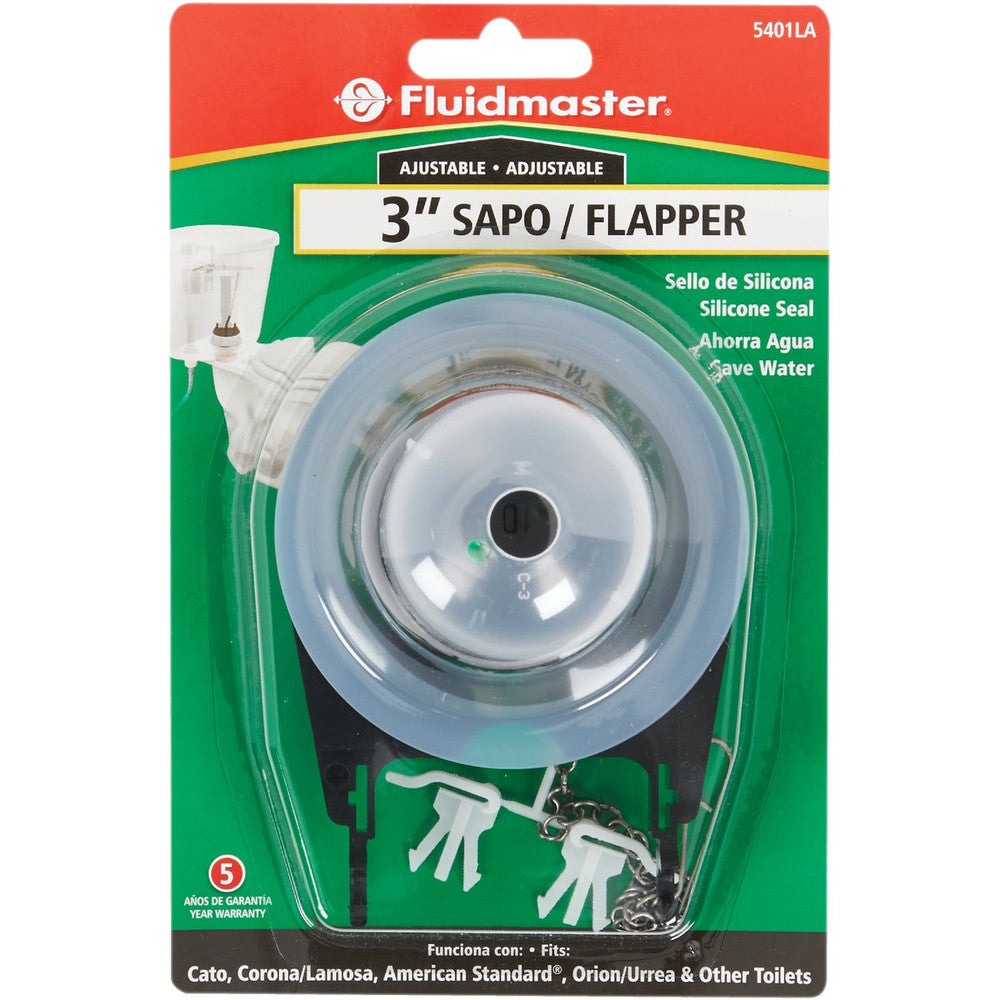 Fluidmaster 3 In. Adjustable Cato Replacement Flapper 5401LA 5401LA 410757