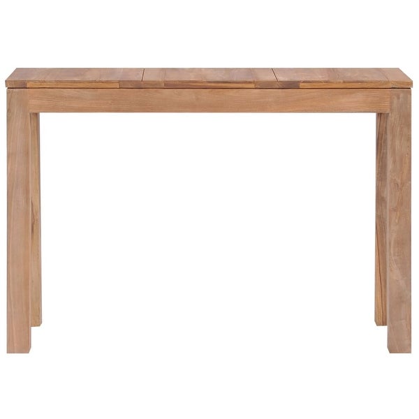 Console Table Solid Teak Wood with Natural Finish 43.3