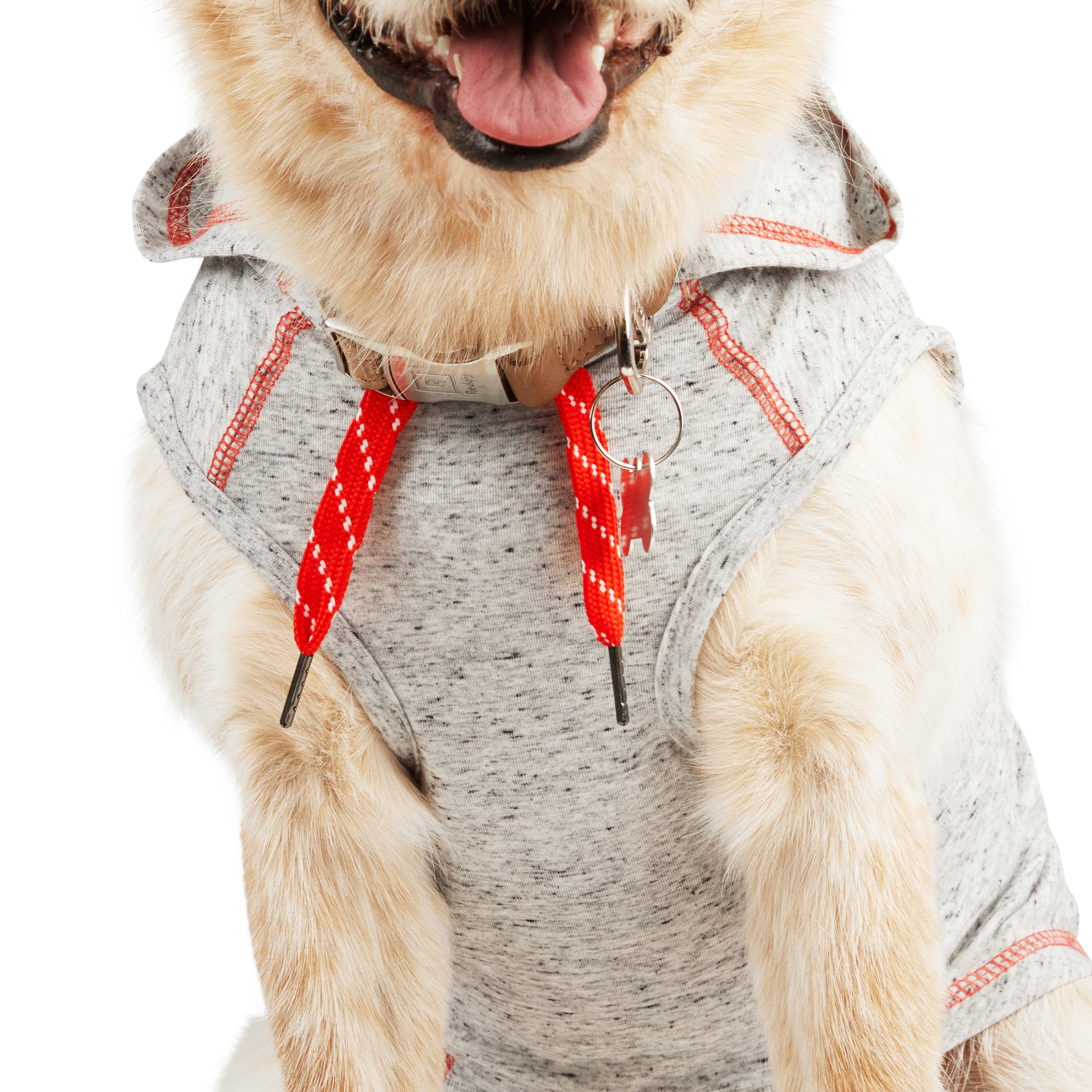 Reddy Grey Hooded Tank for Dogs， X-Small