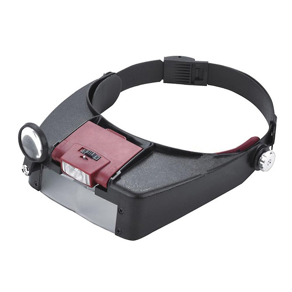 Led Headband Magnifier Head Mounted Lighted Magnifying Glasses