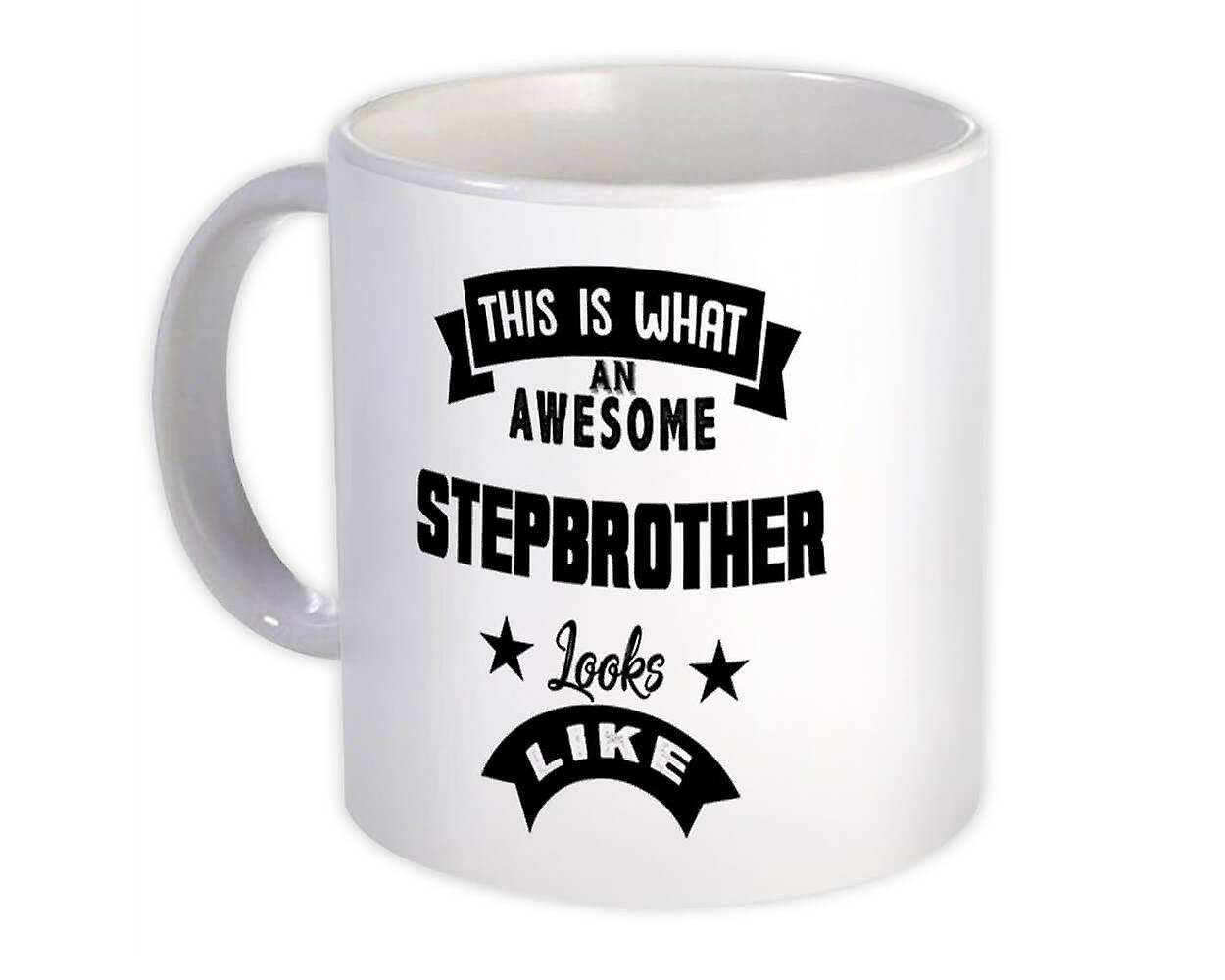 Gift Mug: This is What an Awesome STEPBROTHER Looks Like Birthday