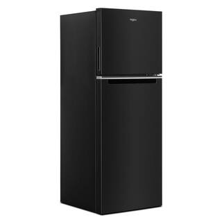 Whirlpool 12.9 cu. ft. Built-In and Standard Top Freezer Refrigerator in Black WRT313CZLB