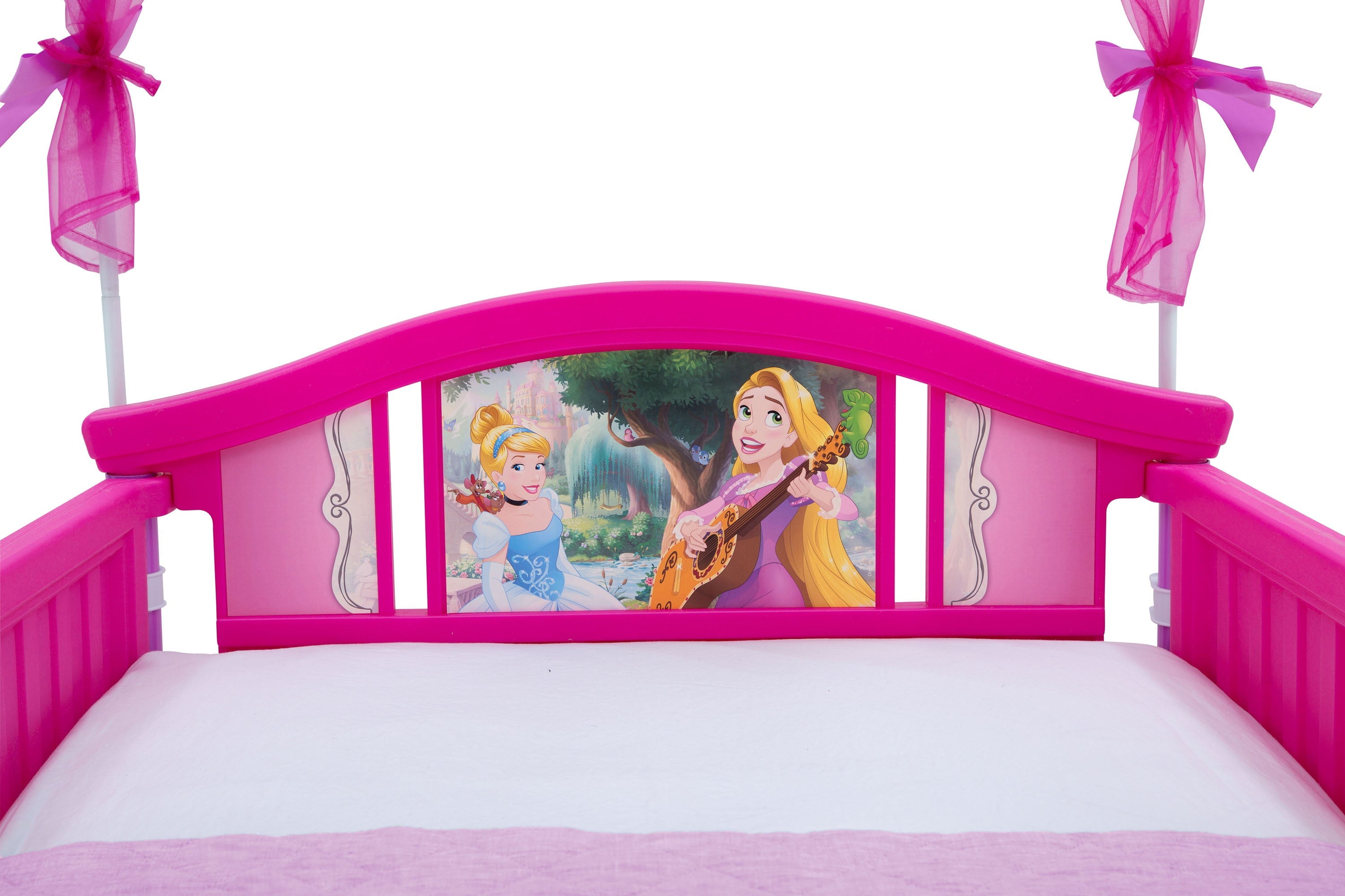 Delta Children Disney Princess Plastic Toddler Canopy Bed, Pink