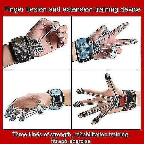 Finger Gripper Strength Trainer， Exerciser Fingers Thumbs Hand Extensor Flexion