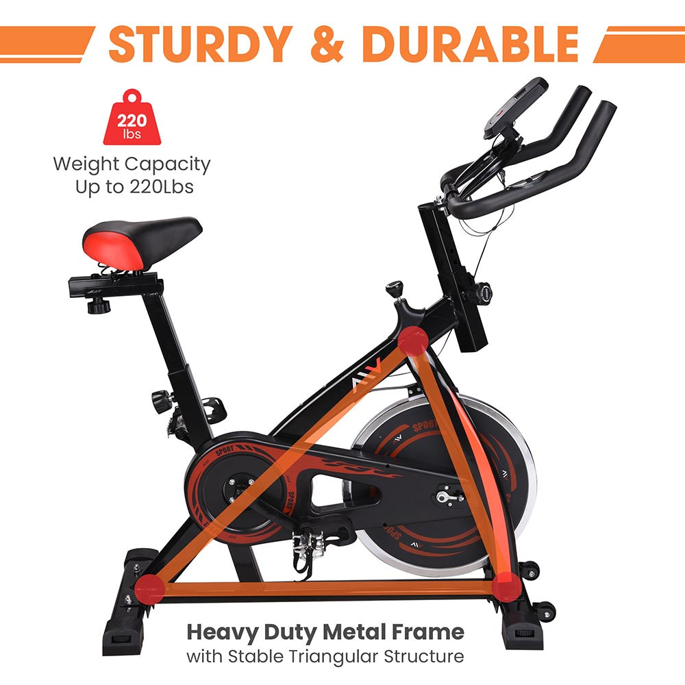 Yescom Indoor Cycling Workout Exercise Bike Black