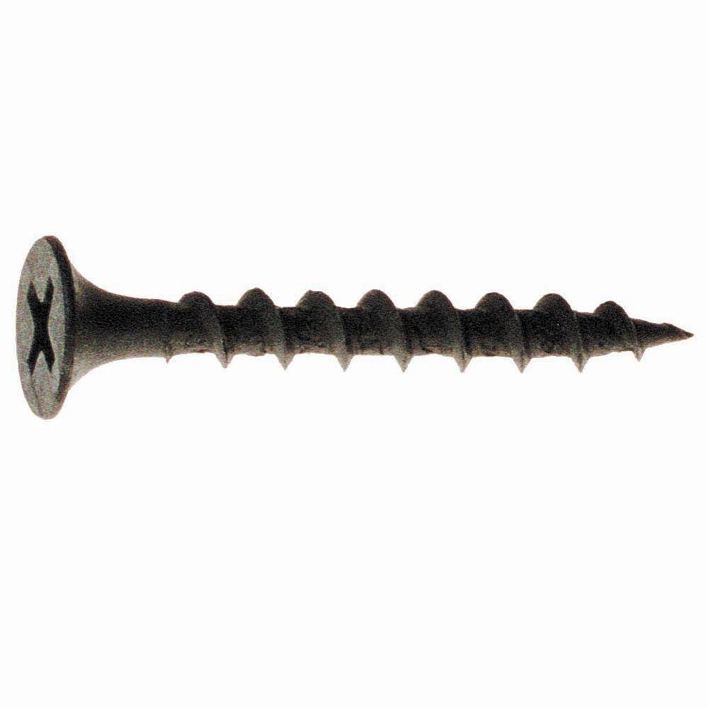 Grip-Rite #6 x 1-58 in. Philips Bugle-Head Course Thread Sharp Point Drywall Screw (10 lbs.-Pack) 158CDW10BK