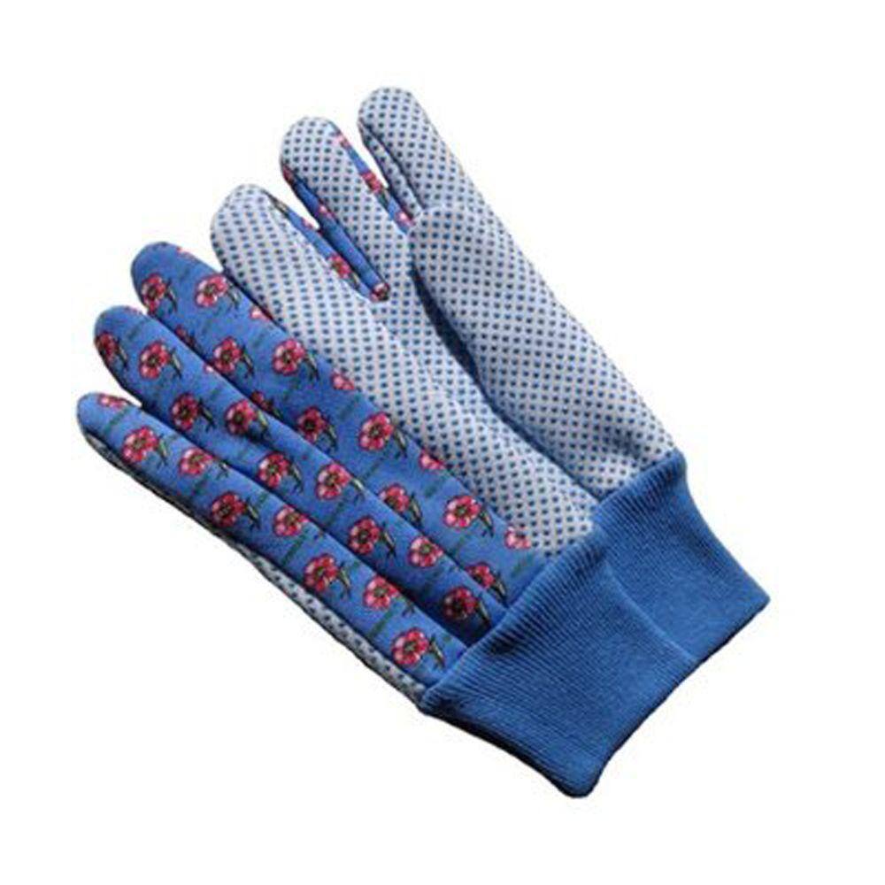 G  F Products Medium GreenRedBlue Women Soft Jersey Garden Gloves (3-Pair) 1852-3