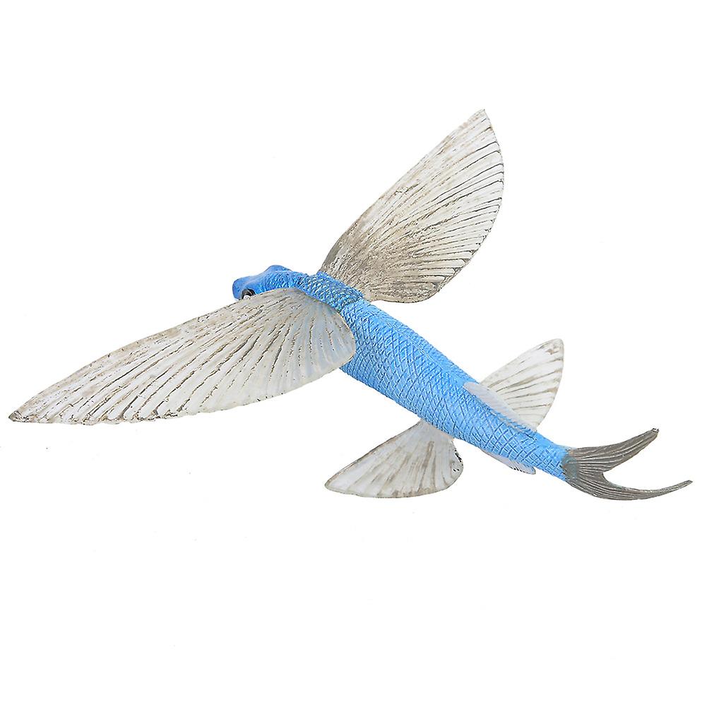 Solid Plastic Flying Fish Figurine Ocean Animal Model Kid Children Educational Toys