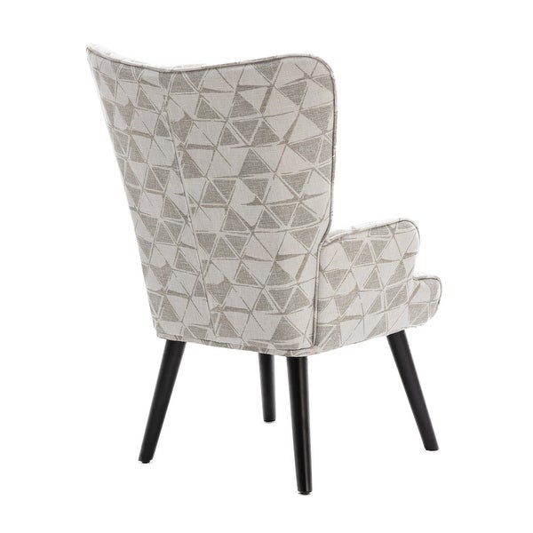 Modern Tufted Button Accent Chair Leisure Chair with Solid Wood Legs