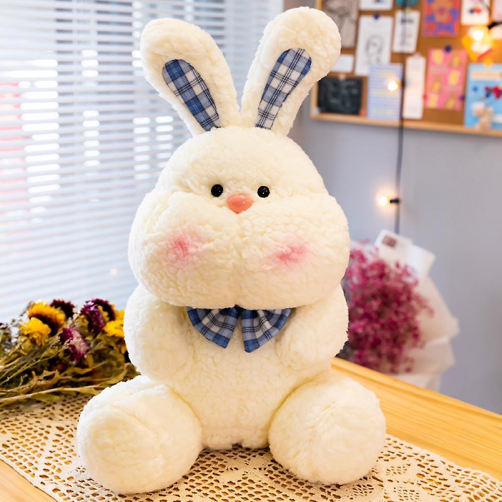 Plush Bunny Toy Stuffed Sitting Animals，soft Cute White Rabbit Plushies Animals Pillows Toy For Kids Adults Birthday Easter Party ，9