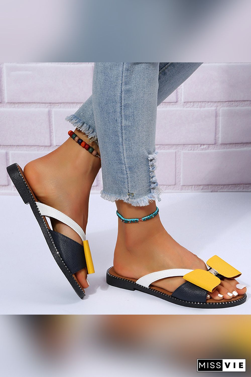 Summer Women Flip Flop Flat Sandals Wholesale