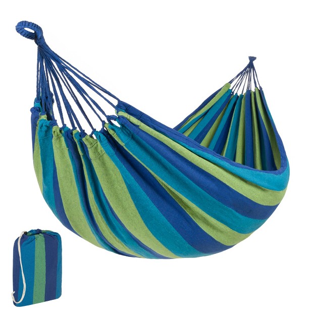 Best Choice Products 2 person Brazilian style Cotton Double Hammock Bed W Portable Carrying Bag