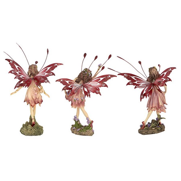 Design Toscano Crosstweed Meadow Victorian Fairy Statue Collection Multicolored