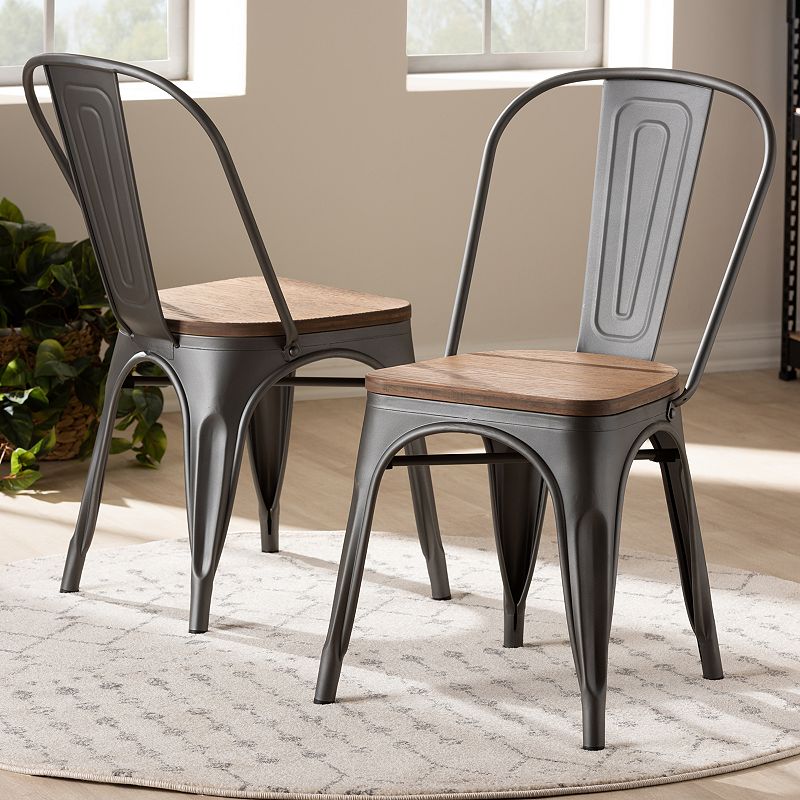 Baxton Studio Henri Dining Chair 2-piece Set