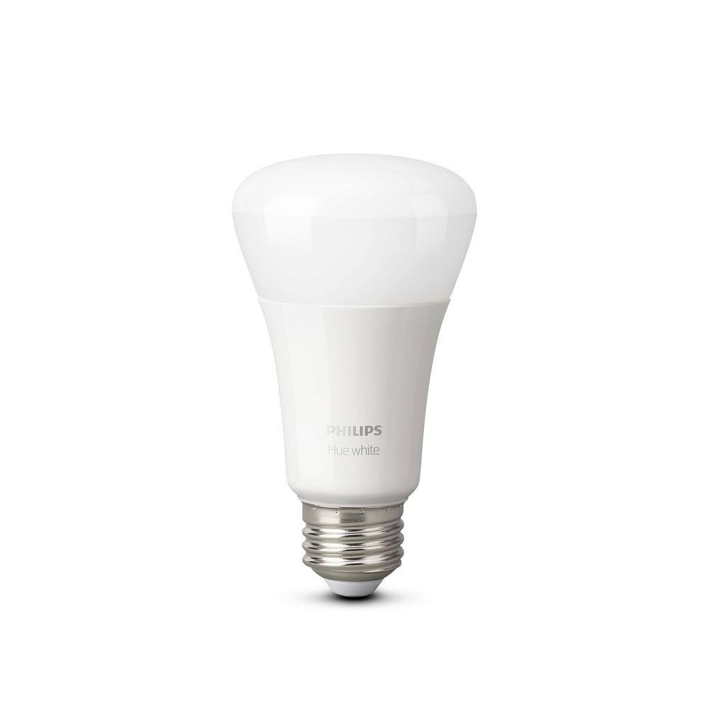 Philips Hue 60-Watt Equivalent Soft White A19 Dimmable LED Smart Light Bulb 2700K (4-Pack) 476977