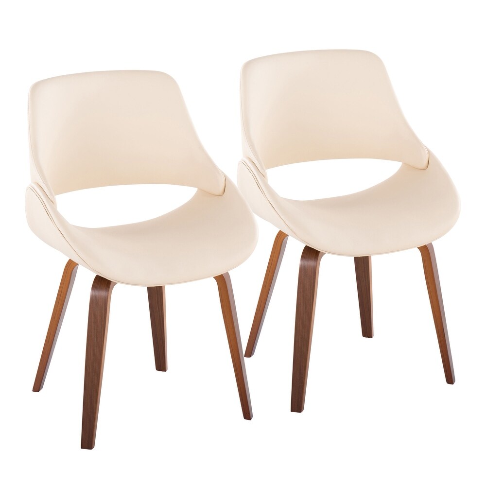 Carson Carrington Svellingen Mid Century Modern Cross Frame Bent Wood Chair (Set of 2)