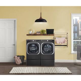 LG 29 in. Laundry Pedestal with Storage Drawer for Washers and Dryers in Black Steel WDP5B