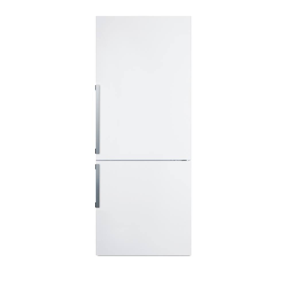 Summit Appliance 27 in. 16.8 cu. ft. Bottom Freezer Refrigerator in White Counter Depth FFBF281WH