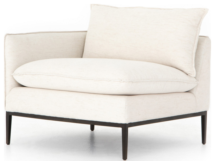 Dabney Left Arm Sectional Piece   Transitional   Armchairs And Accent Chairs   by Marco Polo Imports  Houzz