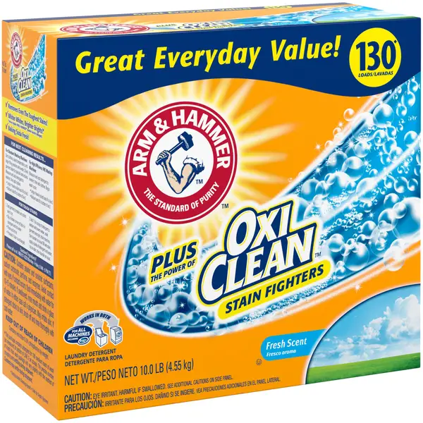 Arm and Hammer 10 lb Plus OxiClean Fresh Scent Powder Laundry Detergent