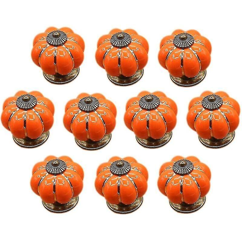 10 Pcs Ceramic Drawer Knobs Cabinet Knob For Kitchen Drawers And Cupboards Qucyy Gift