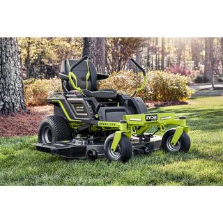 RYOBI 48V Brushless 54 in. 115 Ah Battery Electric Riding Zero Turn Mower RY48140