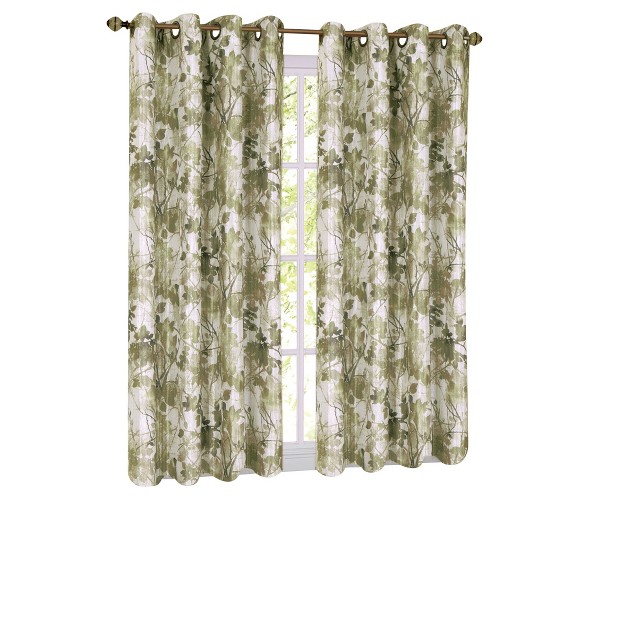 Collections Etc Tranquil Trees Insulated Curtain Panel Single Panel