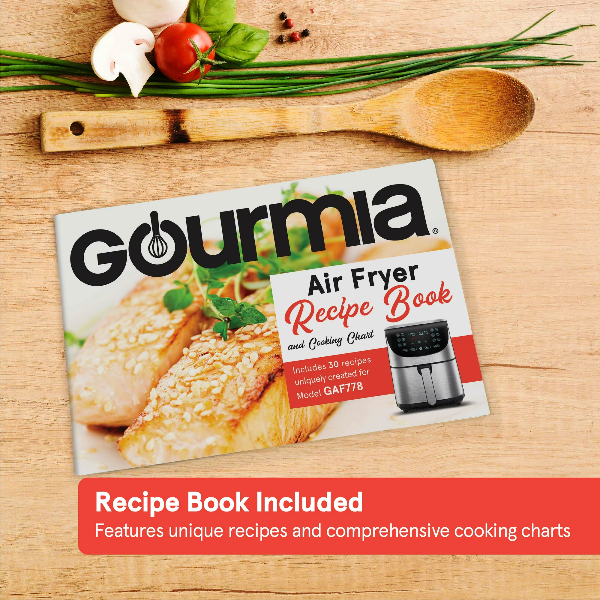 Gourmia 7-Qt Digital Air Fryer with Guided Cooking， Easy Clean， Stainless Steel