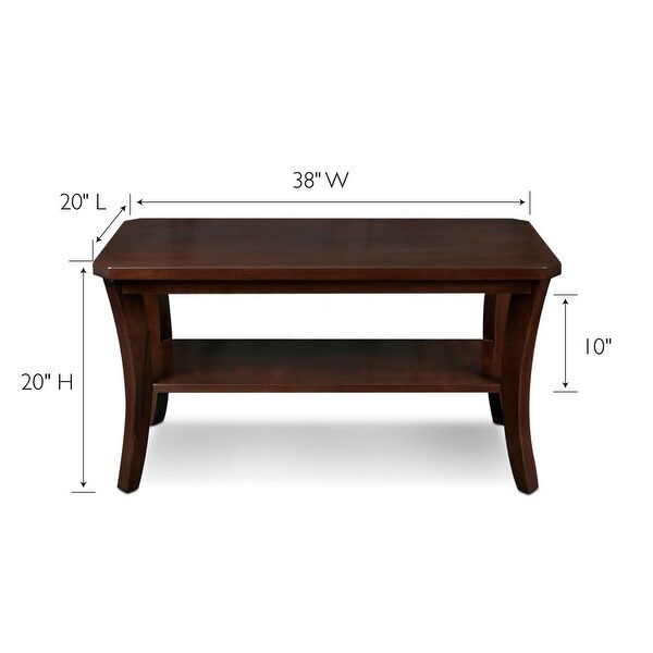 Boa Condo/Apartment Coffee Table in Chocolate Oak