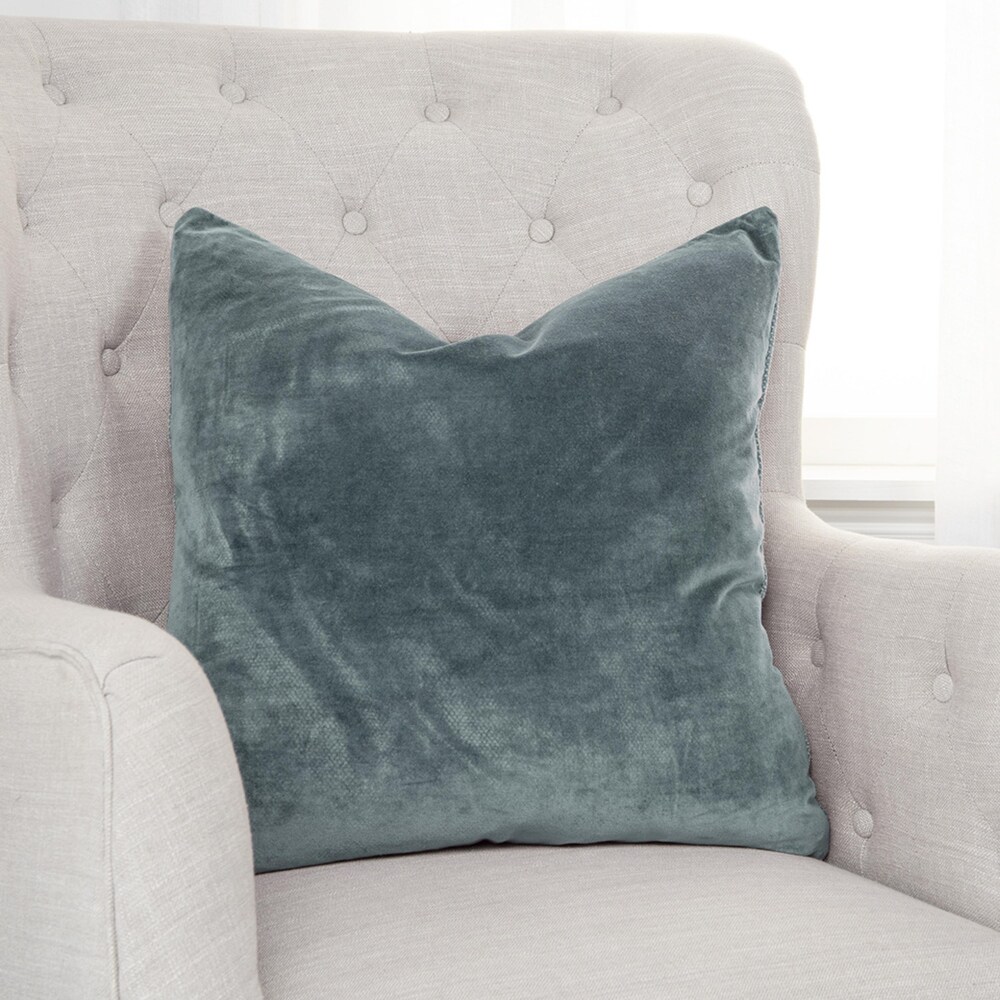 Solid Cotton Welted Pillow Cover