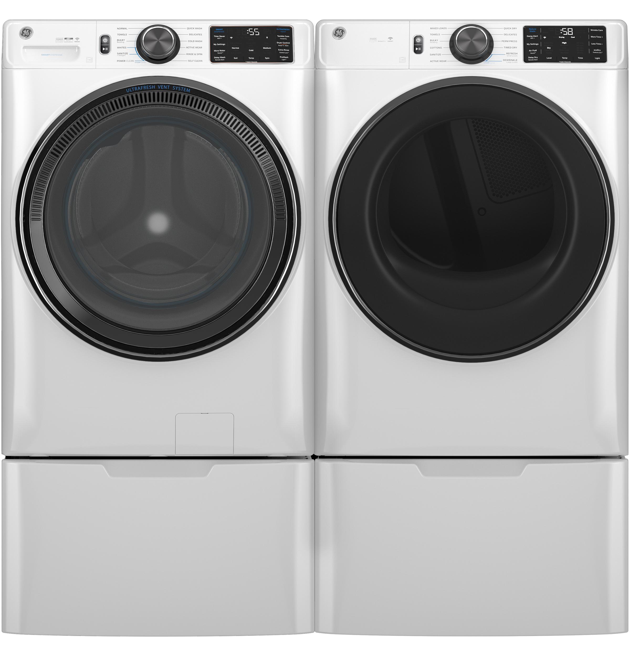 Ge Appliances GFD65ESSVWW Ge® 7.8 Cu. Ft. Capacity Smart Front Load Electric Dryer With Steam And Sanitize Cycle