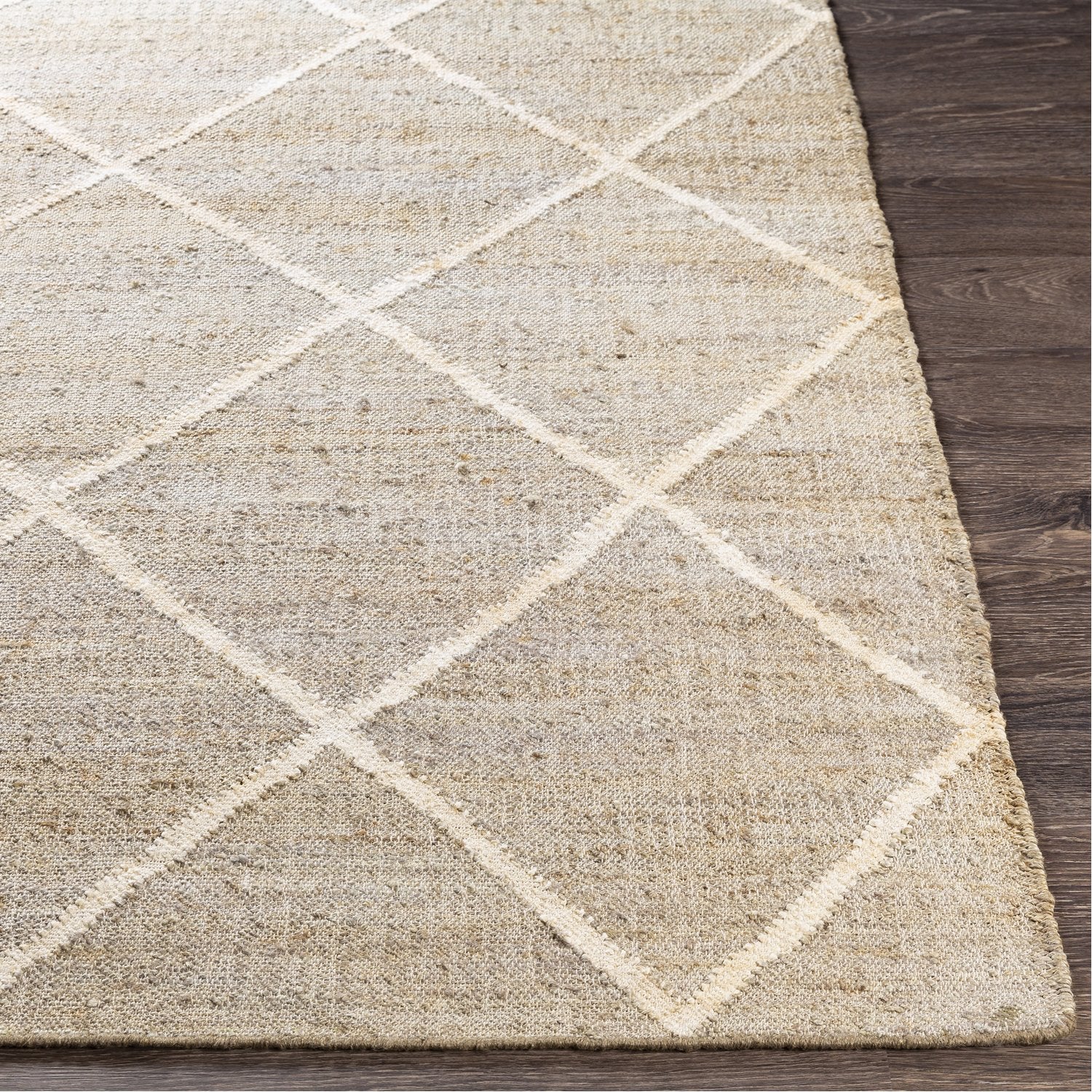 Cadence Hand Woven Rug in Camel, Cream, Khaki, Ivory, Taupe