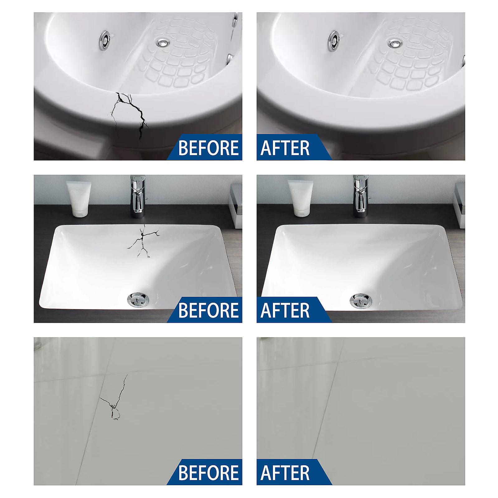 Household Ceramic Tinker Set Repairs Sink Shower Bathtub Crack Holes Debris Scratches