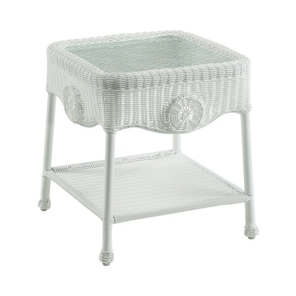 Riviera 18inch Resin Wicker Side Table