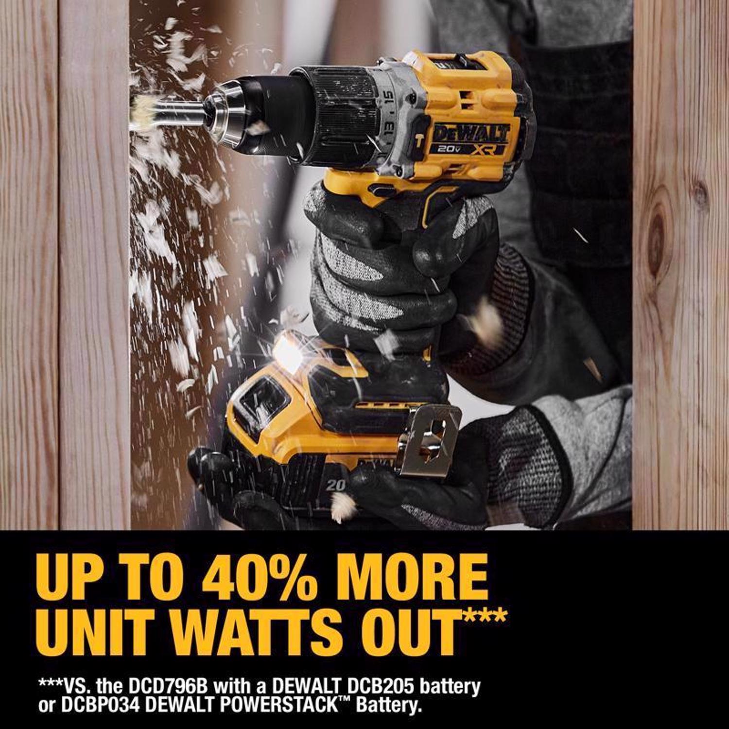 DW 20V Max Cordless Brushless 1 Tool Compact Hammer Drill and Impact Driver Kit