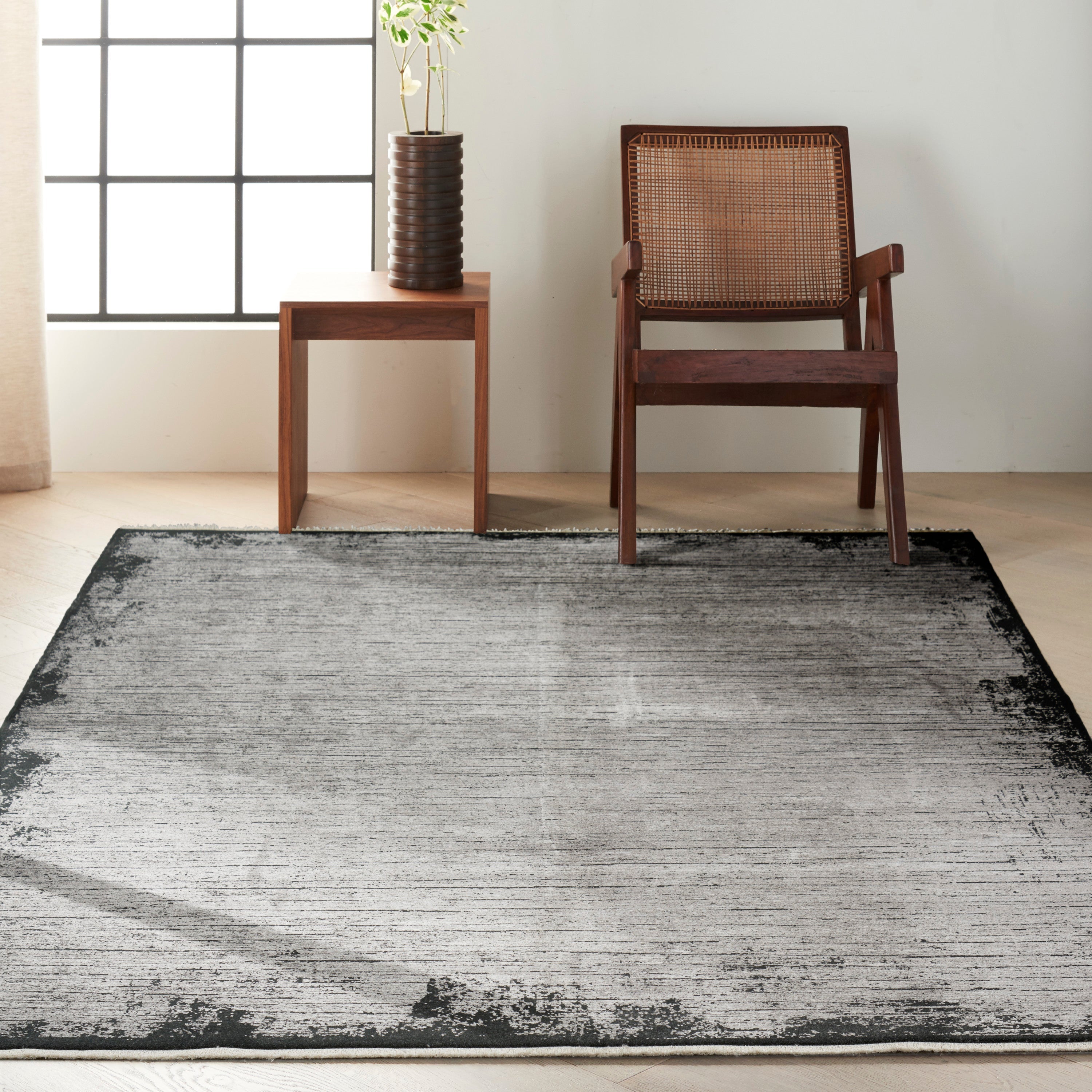 Balian Grey/Black Rug