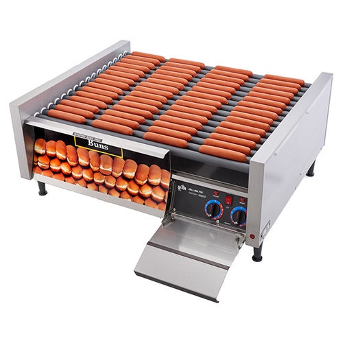 Star 45SCBD Grill-Max Hot Dog Grill， Roller-Type With Integrated Bun Drawer