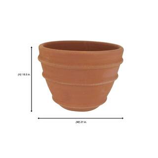 PR Imports 21 in. x 18.5 in. x 21 in. TerraCotta Clay Decorative Ornate Vase SVBBG