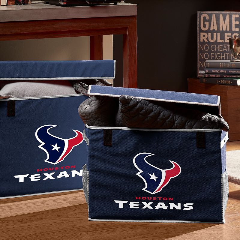 Franklin Sports Houston Texans Small Collapsible Footlocker Storage Bin