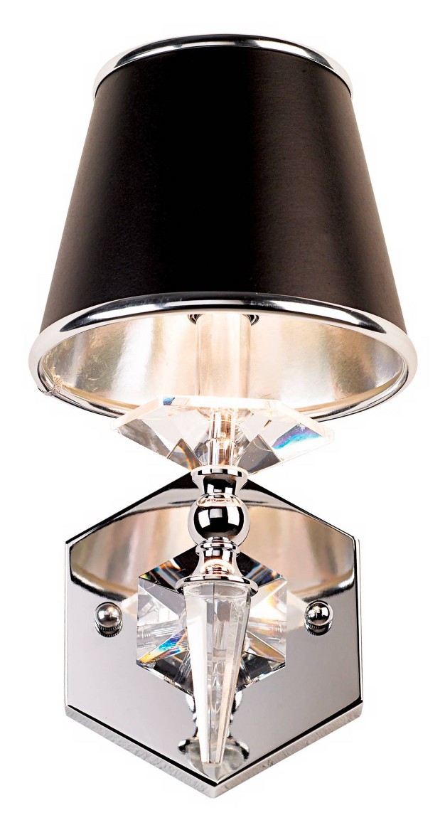 Fixture Crystal Black Paper Shade For Bedroom Bathroom Vanity