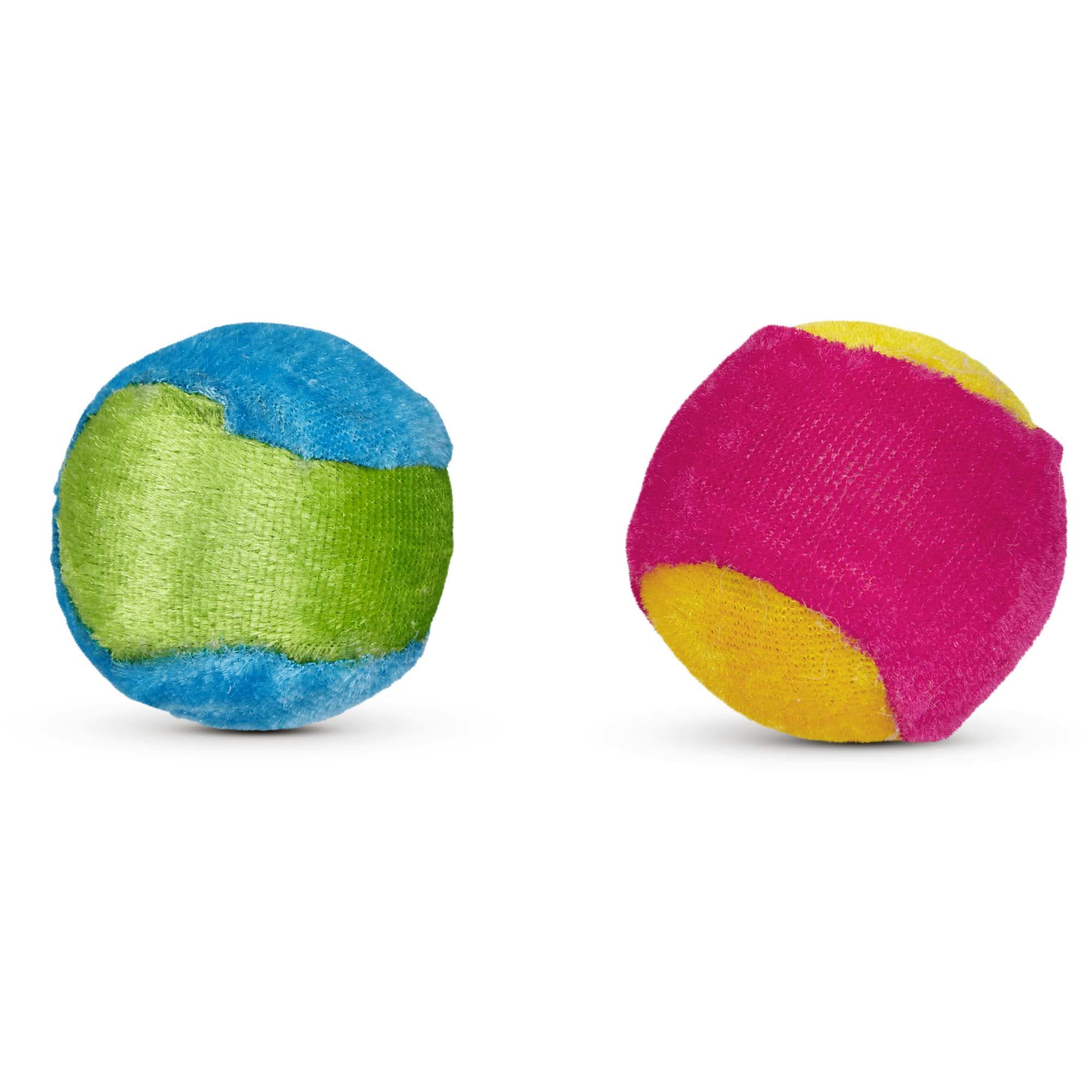 Leaps  Bounds Plush Ball Cat Toy in Assorted Colors