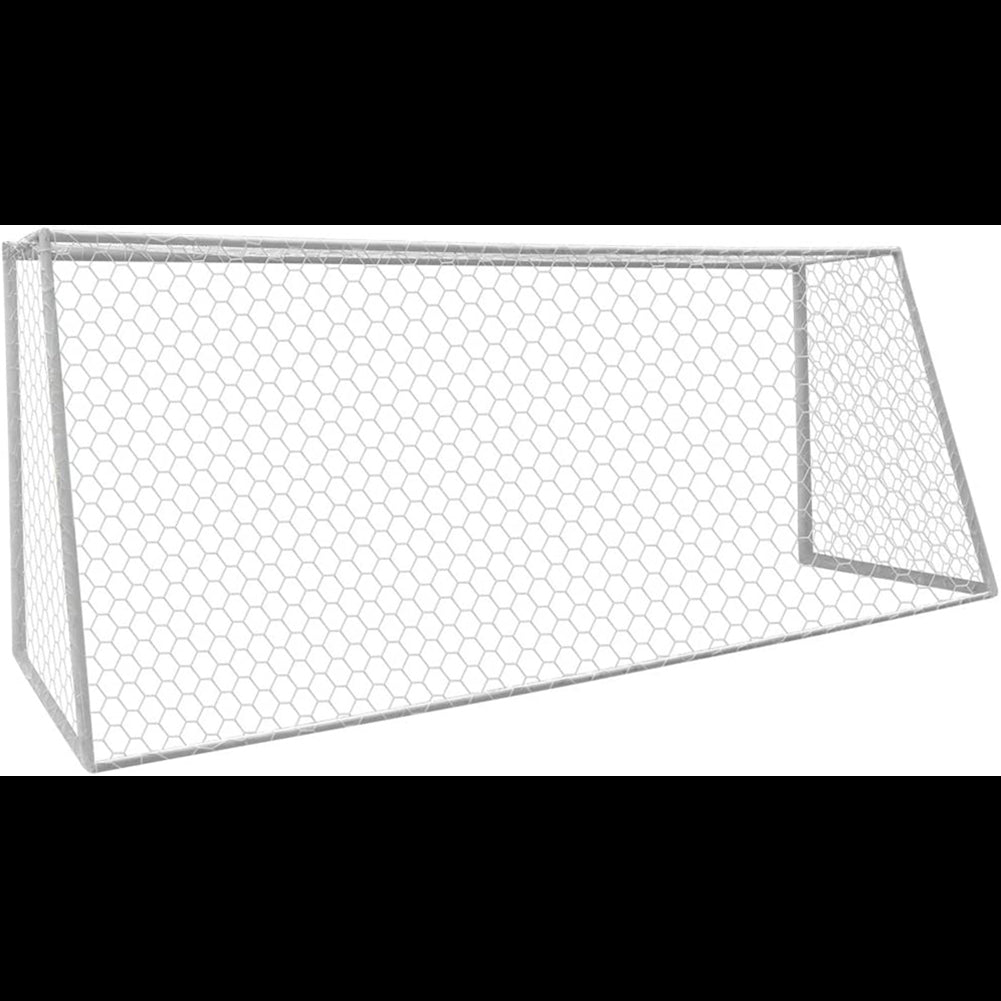 Polyester soccer goal net - 4 mm rope - Full size substitute soccer goal net - Heavy duty soccer net - Posts not included