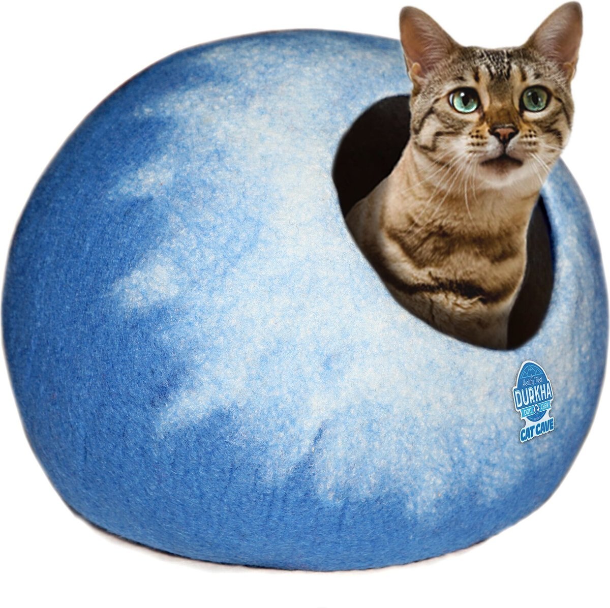 Durkha Premium Felt Cave Cat Bed