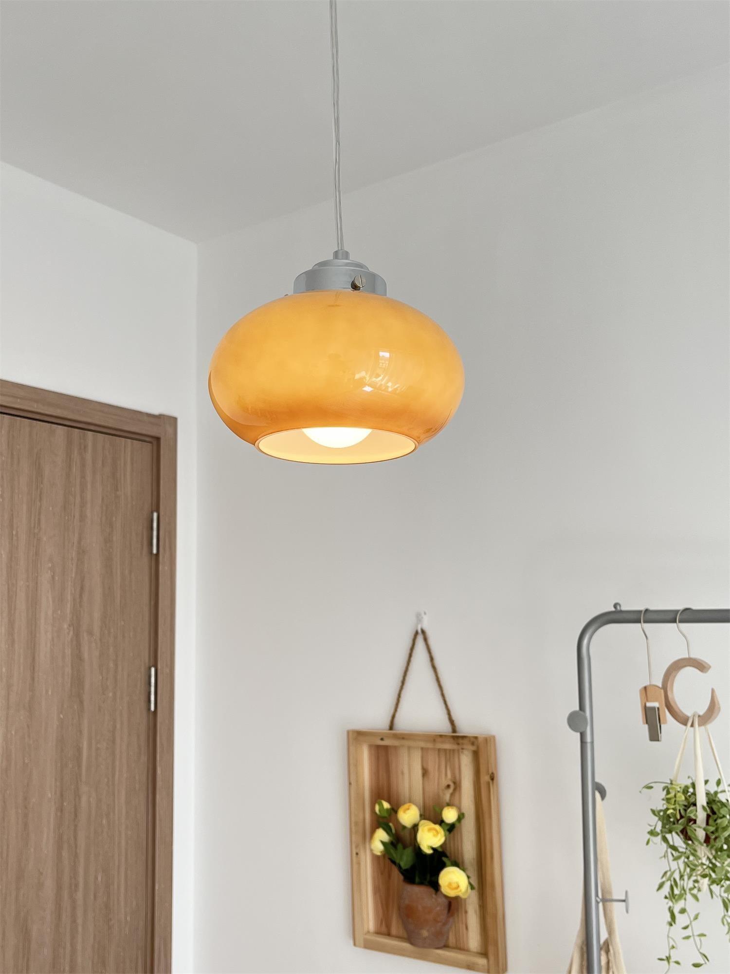 Oval Persimmon Pendant Light