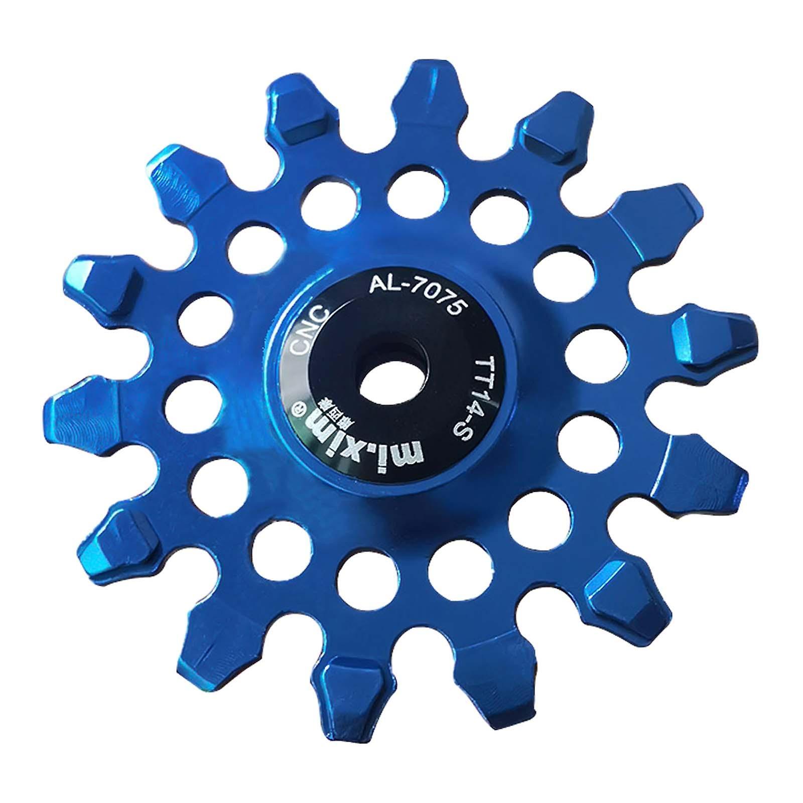 Bike Rear Derailleur Pulley Components Lightweight Easy Installation Bearing Blue