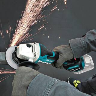 Makita 18V Brushless 4-12 in.  5 in. Cordless Paddle Switch Cut-OffAngle Grinder with Electric Brake (Tool Only) XAG20Z